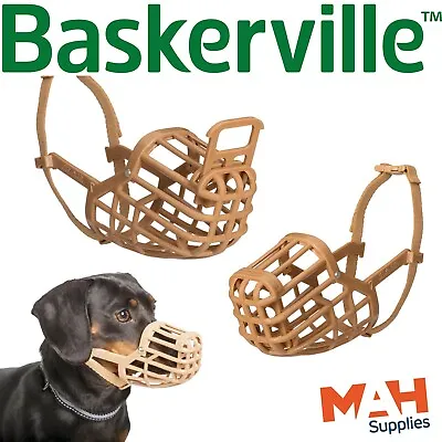 £18.99 • Buy Dog Muzzle Baskerville Classic Anti Scavenge Muzzle Company Of Animals (Halti)