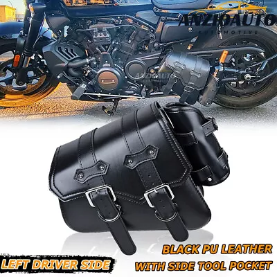 Left Side Swing Arm Bag Motorcycle Saddle Bag Tool Bags For Harley Sportster 883 • $34.98