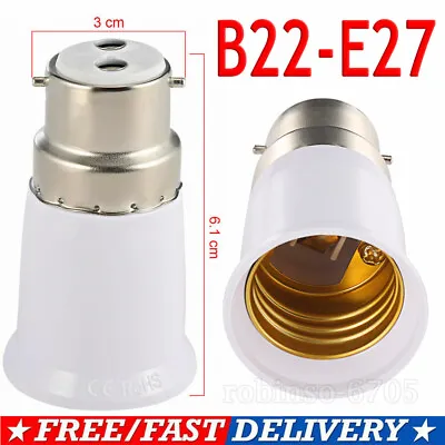 B22 To E27 Adapter Bulb Adapter E27 To B22 Edison Screws Bayonet Converter • $6.55