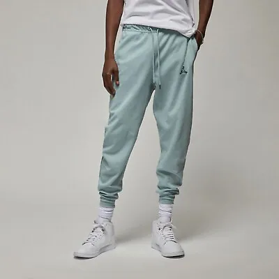 Nike Jordan Essentials Warm Up Pants Size S Joggers Ocean Teal Wash DJ0881-366 • $62.99