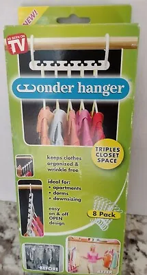 Closet Organizer Wonder Hangers As Seen On TV 8 Pack • $7.99