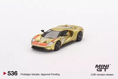 Mini GT 1:64 Scale Ford GT Holman Moody Heritage Edition Gold MGT00536 • $17.99