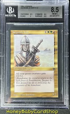 MTG Legends 1994 Jacques Le Vert BGS 8.5Q++ (Baby Quad++) NM/MT+ OldSchool 93/94 • $84.99