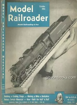 Model Railroader Magazine October 1951 Making A Mike A Bershire Coal Puff RR • $9.99