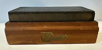 Smith's Sharpening Honing Stone Vintage Wooden Base 4.75” Long X 2” Wide • $26.75