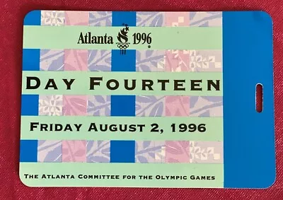 Atlanta 1996 Olympics Day Pass - Day 14 On Aug 2nd • $15