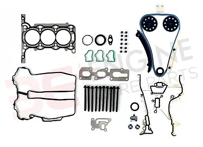 For Vauxhall Corsa D 1.0 A10xep 10-14 Timing Chain Kit Head Gasket Set & Bolts • $101.40