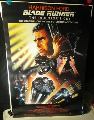 BLADE RUNNER: The Directors Cut  1992 27X40  Original MOVIE POSTER Harrison Ford • $11.11