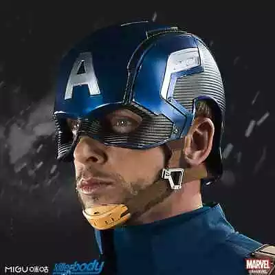 US Ship The Avengers Captain America Mask 1:1 Wearable Helmet Cosplay Props Gift • $178