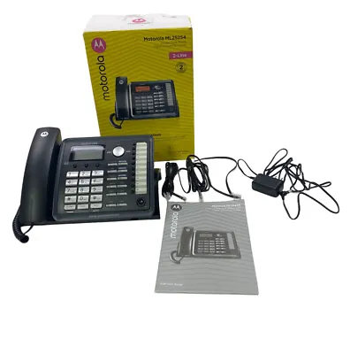 Motorola ML25254 DECT 6.0 Expandable Corded 2-line Business Phone With Caller ID • $41