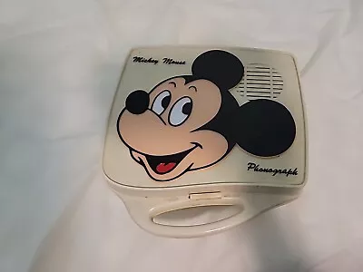 Mickey Mouse Phonograph Battery  Record Player Vintage 1980's • $24.99