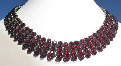 £70.50 • Buy Spectacular Large Garnet Antique Victorian Bohemian Necklace