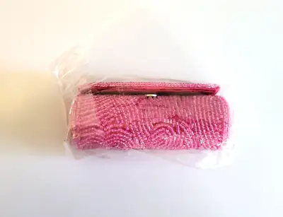 Mary Kay Signature Beaded Pink Lipstick Case With Mirror New • $12.96