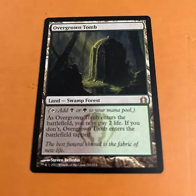 MTG Overgrown Tomb Return To Ravnica 243/274 Regular Rare Magic The Gathering • $11.92