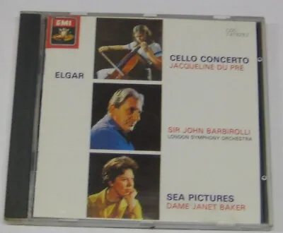 Jacqueline Du Pre.elgar Cello Concerto Sea Pictres Dame Janet Baker Cd Album • £2.99