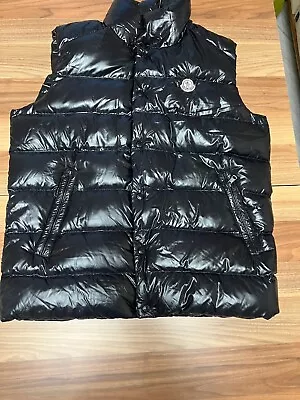 Pre-owned Moncler Black Nylon Down Vest Tibb For Men Size:4 • $300