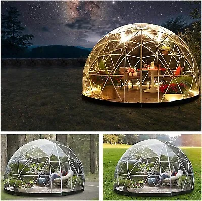 12 FT Bubble House Dome Tent Garden Igloo Clear Geodesic Backyard Igloo Tent • £649.99