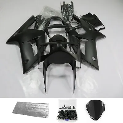 For Kawasaki Ninja ZX6R ZX636C 2003-2004 Matte Black Fairing Kit Bodywork +Bolts • $359.99