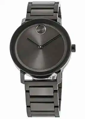 Movado Swiss Bold Evolution Grey Dial Grey Ion-Plated Steel Men's Watch 3600796 • $360