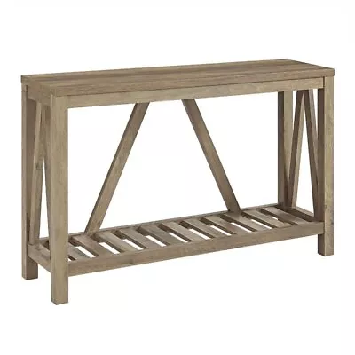 Pemberly Row 52 Rustic Entry Console Table In Rustic Oak • $246.99