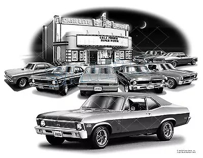 Nova 69707172  Muscle Car Auto Art Print #1304  Free Usa Shipping  • $24.99