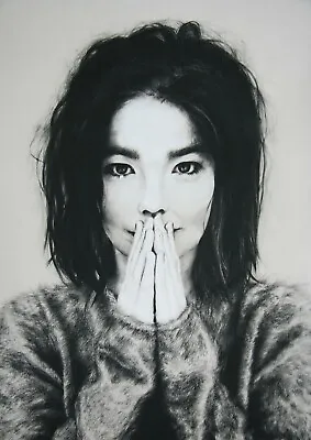 £14.24 • Buy Reproduction Bjork  Black & White  Poster, Home Wall Art, Size: A2