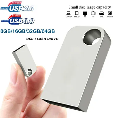 $9.19 • Buy Mini USB 3.0 Flash Drive 64GB 32GB 16GB USB Stick Pendrive Memory Pendrive Stick
