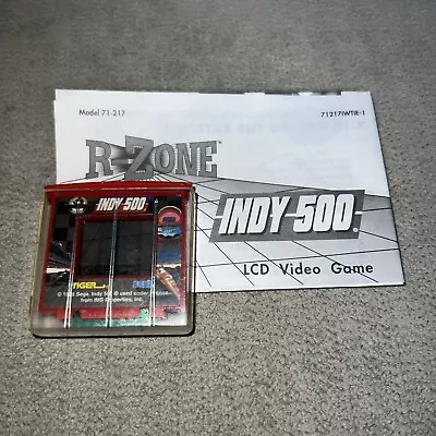 R Zone Tiger Indy 500 (sega Tiger 1997) CIB - Manual Case & Game - Tested! • $75.80