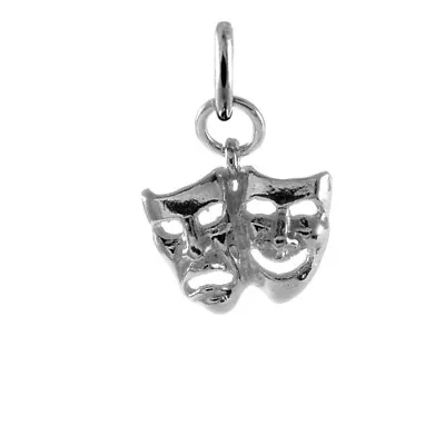 £13.15 • Buy TheCharmWorks 925 Sterling Silver Theatre Comedy & Tragedy Masks Charm