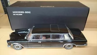 AUTOart 1/18 Scale MERCEDES-BENZ 600 Pullman Black Vintage Rare Vehicle With Box • £608.12