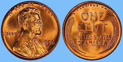 1956 D Lincoln Cent Penny ~ BU UNCIRCULATED ~ 1c Coin Collectible • $2.49