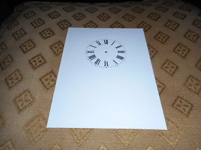 £3.99 • Buy CARRIAGE CLOCK DIAL/FACE - 1 3/4  MINUTE TRACK - PAPER (CARD) -High Gloss White
