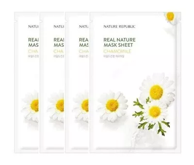 [US Seller] Nature Republic Real Nature Chamomile Moisturize Mask Sheet 4pcs • $9.99