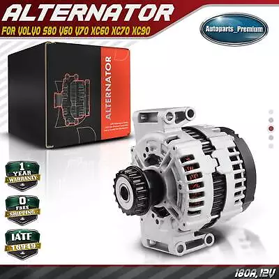 Alternator For Volvo S80 V60 V70 XC60 XC70 XC90 180A 12V CCW W/ Decoupler Pulley • $169.99