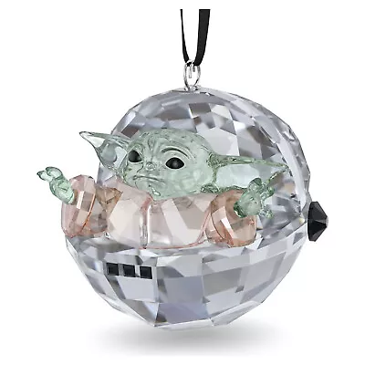 Swarovski Crystal Star Wars The Mandalorian Grogu Baby Yoda Ornament 5652545 • $162.95