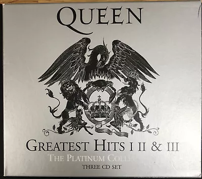 Queen: Greatest Hits I II & III The Platinum Collection 3 CD Boxset - Like New • £11.99