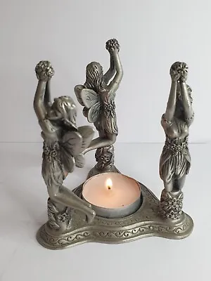 Pewter Fairy Ring T Light Holder • £10