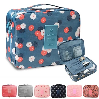 £6.59 • Buy Ladies Wash Bag Toiletry Handbag Hanging Travel Case Women Cosmetic Make Up Bags