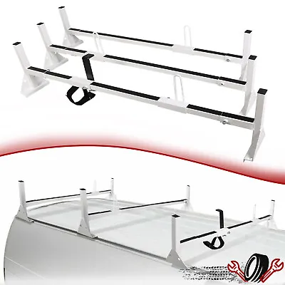 Fullsize Van 3 Bar Ladder Roof Rack For Express 1500 Ford E-150 E-250 1996-On • $185