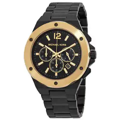 Michael Kors Lennox Chronograph Quartz Black Dial Men's Watch MK8941 • $98.98