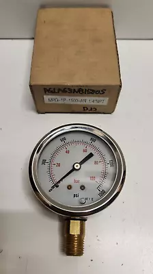 New Old Stock! Anfield 2.5  0-1500 Psi 1/4  Pressure Gauge Mpg-1p-1500-an • $14.95