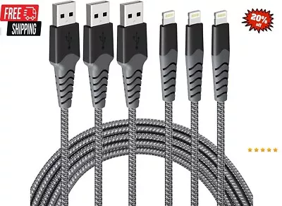 Iphone Charger Cable 3Pack 2M [Apple Mfi Certified] Lightning Cable For Iphone • $20.98