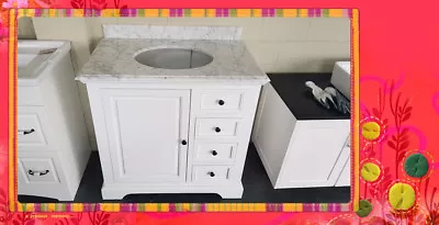 French Provincial Bathroom Vanity Gaston900 White Cabinet Marble Or Granite Top • $1290