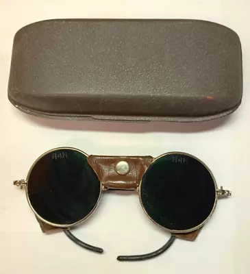 Vintage  Welding Safety Glasses / Retro Steampunk Mad Max  Goggles *** • $22