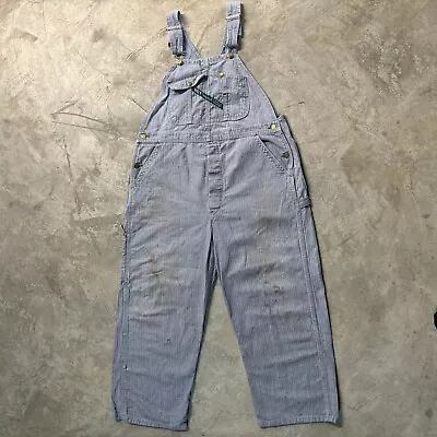 Vintage Key Overalls Pin Striped Workwear 40X28 USA • $24.98