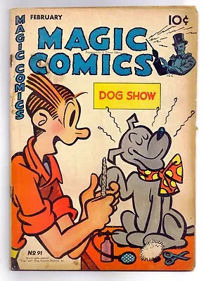 Magic Comics #91 Dagwood! Mandrake! Popeye! Vintage McKay Comic Book [1947] ~ G • $10