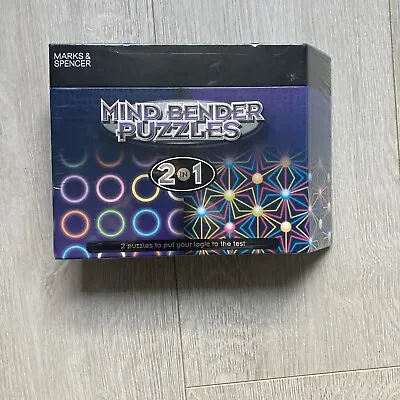 Marks And Spencers Game - Mind Bender Puzzles 2 In 1 - Brand New & Sealed • £3.99