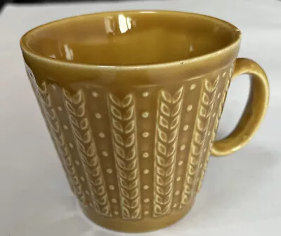 Vintage TAMS England Mustard Wheat 3d Small Mug • £6