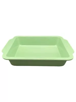 Vintage Crofton Green 9.2x9.2x2 Metal Baking Pan • $12