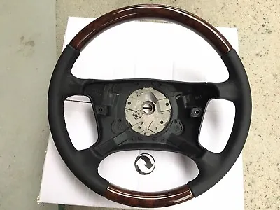 1994-2003 For BMW E38 E39 7 & 5 Series Steering Wheel Walnut Wood Black Leather • $999